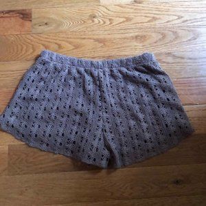 🎃 Mocha Crochet Boho Shorts